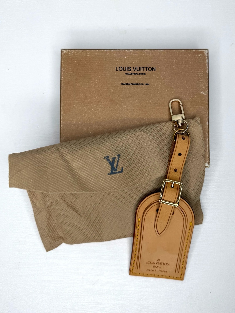Louis Vuitton Vachetta Leather Luggage Tag - Picture 5 of 5